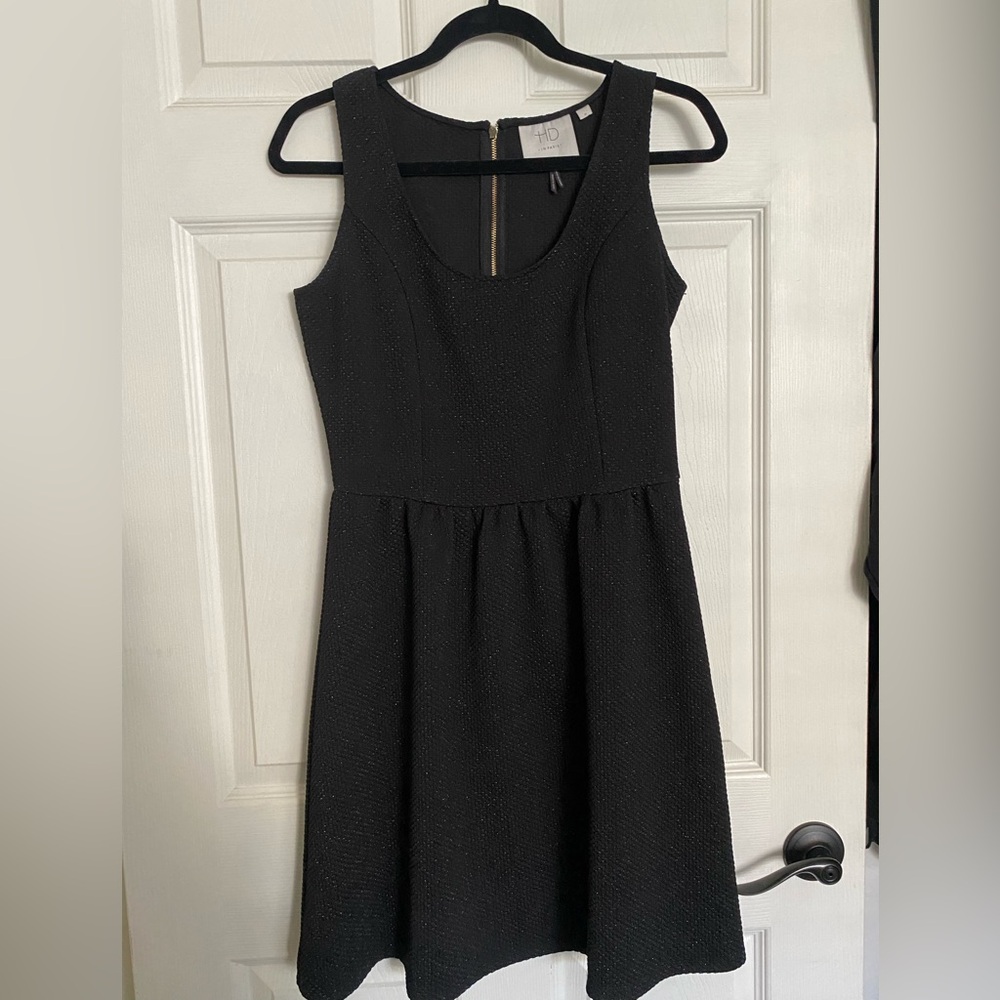 HD in Paris x Antropologie - Black Sleeveless A-Line Mini Dress